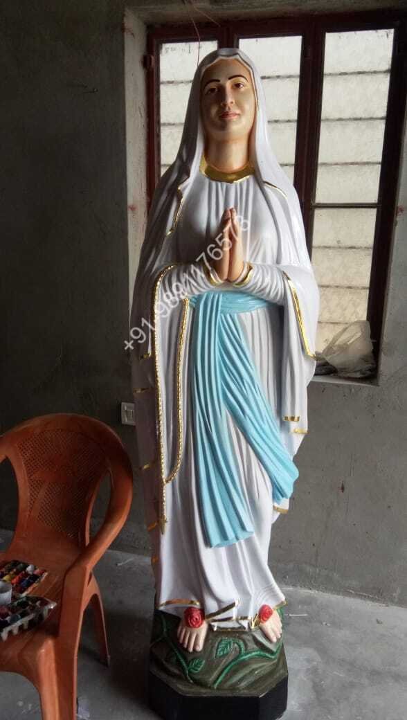 6 Ft Marble Mother Mary
