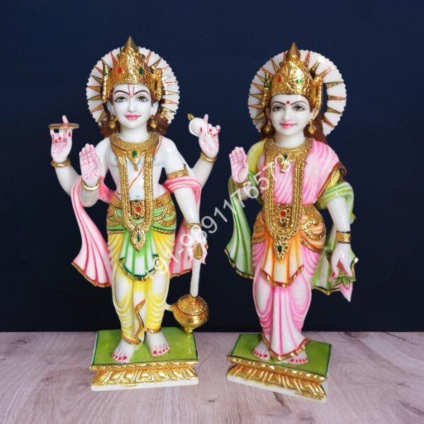 MAKRANA MARBLE VISHNU LATCHMI STANDING