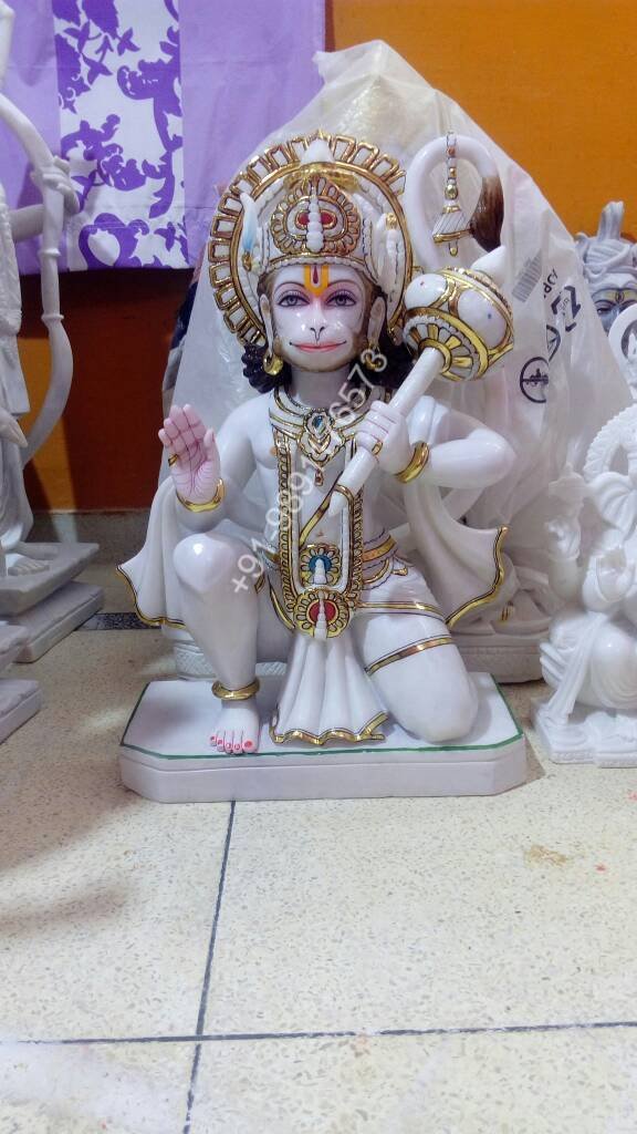 Hanuman Ji 24 Inches 2 Feet Vietnam Marble