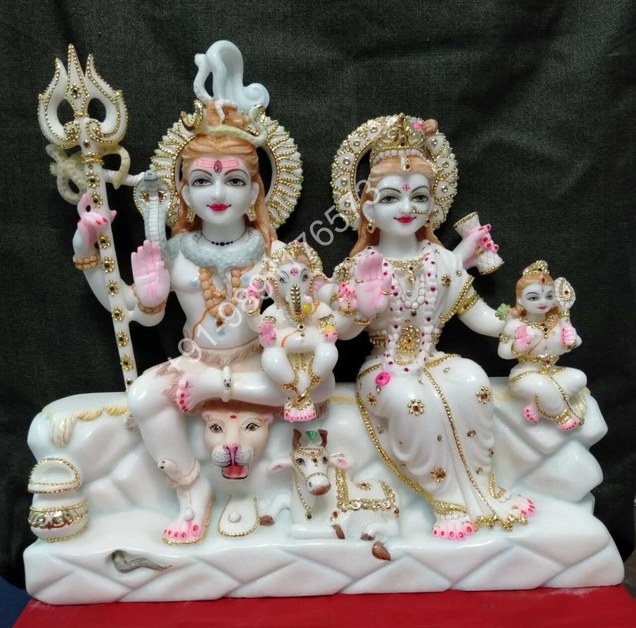 Shive With Family 3 Feet Vietnam Marble