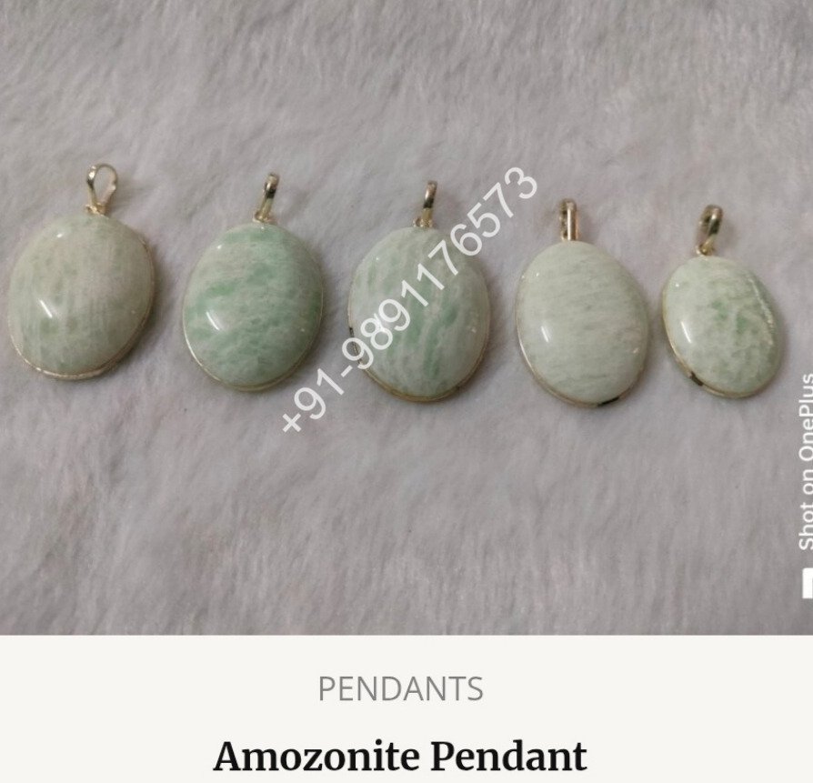 Amozonite Pendant 