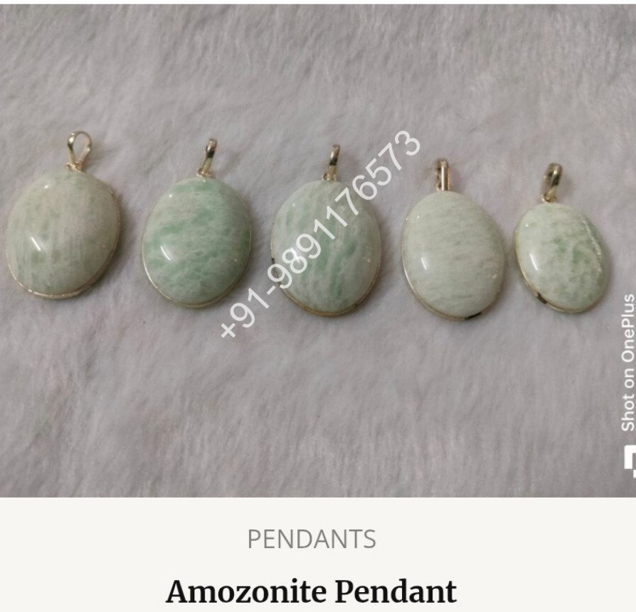 Amozonite Pendant